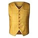 C-357 Mustard Yellow Plaid Camisole Tank Work Office Blazer Uniform Vests for Man Fall Winter Vneck Top Vests Man Button Up 2025 Clothing Fashion Country Concert R6 L