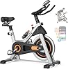 YOSUDA Exercise Bike,Brake Pad Stationary Bike for Home with Exclusive App, Indoor Cycling Bike with Comfortable Seat Cushion and Tablet Holder for Weight Loss