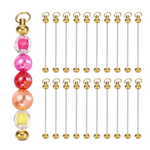 Kit porte-clés perles métalliques robuste pour pendentif DIY