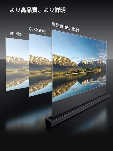 AWOL VISION 4Kプロジェクター スクリーン 電動床置き式 超短焦点専用 AWOL VISION 120インチ ALRスクリーン ホームシアター対応 16:9 95%環境光抵抗 ポップアップ型 4K 8K 3D対応 UHD レーザーTV テレビ シワなし (ALR-F220C) の商品画像 7