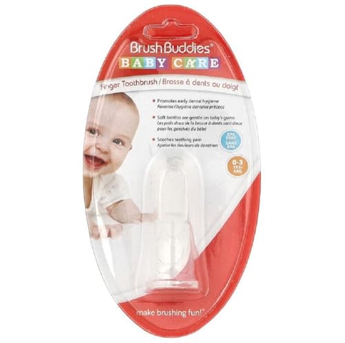 Brush Buddies Baby Finger Toothbrush,1 Count(Pack of 1)