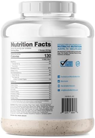 NutraOne ProteinOne 유청 단백질은 남성 및 여성용 단백질 쉐이크 파우더로 근육 회복 및 형성을 촉진합니다 (쿠키 & 크림, 2.3kg(5파운드) — 사진 2