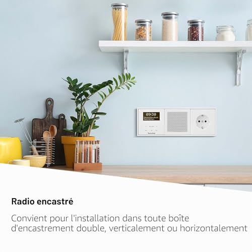 Radio DAB+ encastrable murale TechniSat DIGITRADIO UP 55 gain de place Bluetooth - 2