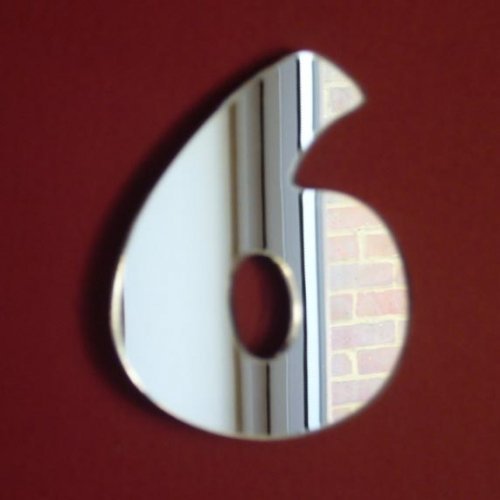 Super Cool Creations Number Six Mirror 25cm — image 1