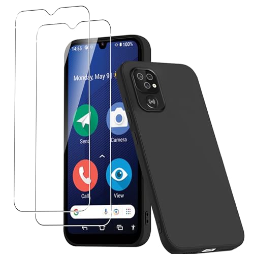 Coque Doro 8200 4G antichoc en silicone mat avec 2 films en verre trempé