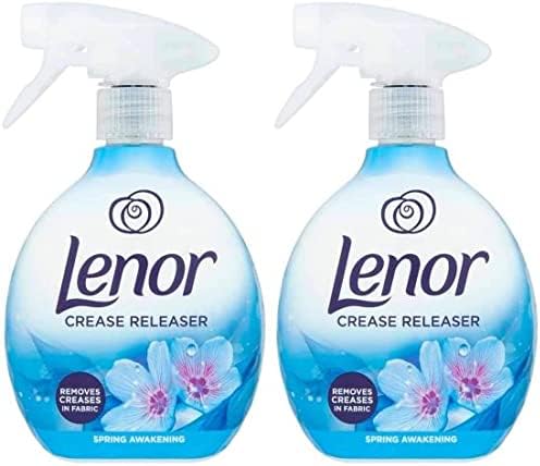 Crease Releaser Spray Removes Creases in Fabric. Spring Awakening Scent, Twin Pack, 2 x 500ml