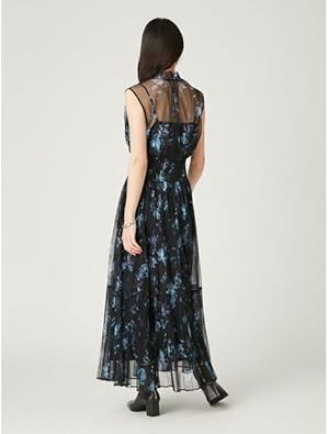Amazon.co.jp: [フレイ アイディー] シアーフラワープリーツワンピ