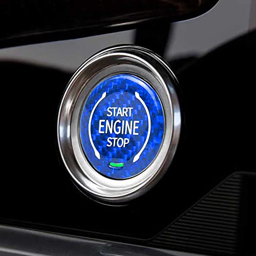 Bouton de démarrage du moteur Chevrolet Corvette C8 carbone