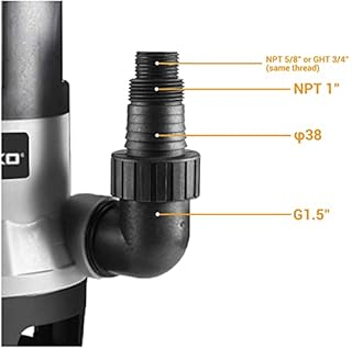 DEKO Sump Pump 1HP 3302GPH 750W Submersible Clean/Dirty Water Pump Swimming Pool Garden Tub Pond Flood Drain w/Float Switch and Long 16ft Cable