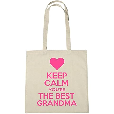 Lolmugs Keep Calm Best Grandma Tote Bag for Women Cover