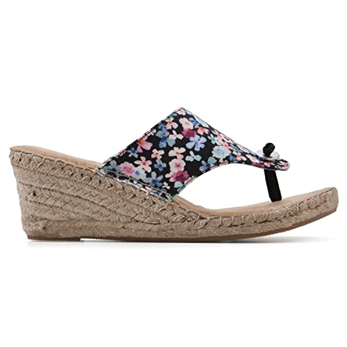Image of WHITE MOUNTAIN Women's Beachball Espadrille Wedge Sandal