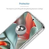 OMOTON Screen Protector for Google Pixel 9 / Pixel 9 Pro, Tempered Glass for Google Pixel 9/9 Pro Screen Protector, Support Fingerprint Unlock, Anti-Scratch, 3 Pack - Image 9