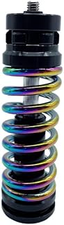 Bicycle Shock Absorber For Bike Front Shocks Adjustable Damping Shock Absorber Damping Spring Titanium Alloy Axis Rear Bike Shocks (Color : Colorful)