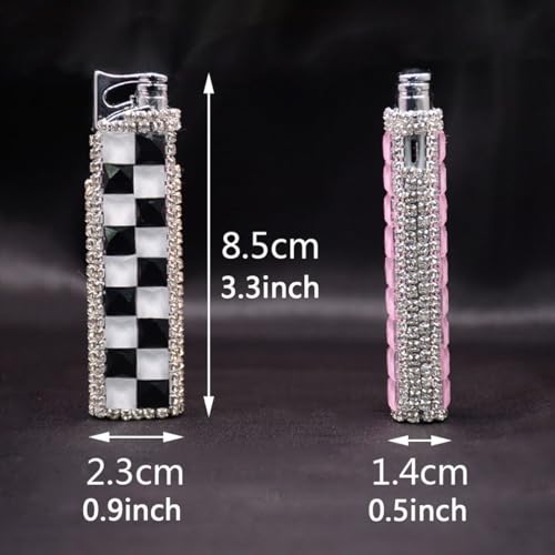 Encendedor de butano con sofisticada llama rosa y cuerpo transparente visible 5