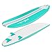 Wavestorm-15th Anniversary Edition Soft Top Foam 8ft Surfboard | for Beginners and All Levels | Includes Accessories | Leash and Multiple Fin Options, Turquoise pinline