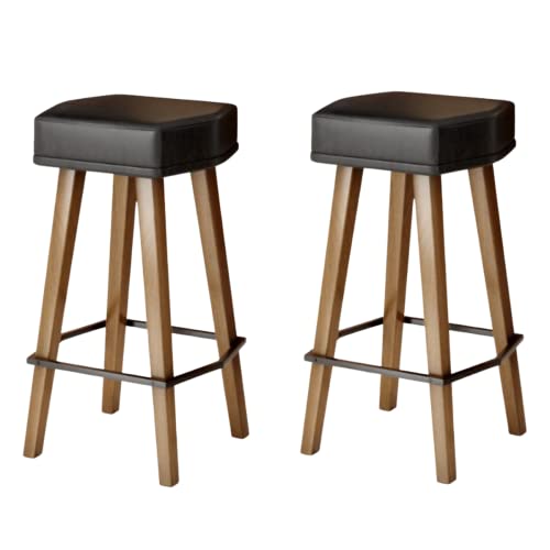 Kit 2 Banquetas para Balcão Bancada Cozinha Industrial Área Gourmet Estofada Luxo (60CM ALTURA DO AS