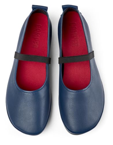 Camper Para Mujer. K201643-010 Bailarinas De Piel Right Nina Azul (40), Plano, Ninguno, Casual - 4