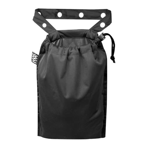 Image of Cute Hanging Car Trash Garbage Bag 100% Leakproof Waterproof Multipurpose for Car Back Front Seat Console with Hanging Strap (Black)
