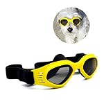 Enjoying Pet/Dog Puppy UV Goggles Sunglasses Waterproof Protection Sun Glasses for Dog – Yellow