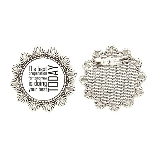 Broche de plata de flor un regalo inspirador y elegante para ocasiones especiales