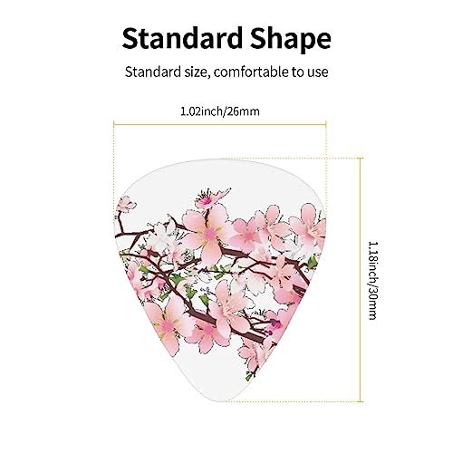 Lot de 12 médiators tendance et durables en fleurs de cerisier dans une boîte pour ukulélé guitare électrique basse - Les Beatles, Paul McCartney, John Lennon, RIngo Starr, George Harrison Lot de 12 médiators tendance et durables en fleurs de cerisier dans une boîte pour ukulélé guitare électrique basse – Image 5