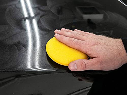 Image of CAR SAAZ Car Polish Sponge 10cm | Foam Applicator | Durable & Washable | Ultra-Soft Sponge (Pack of 5 Pcs)