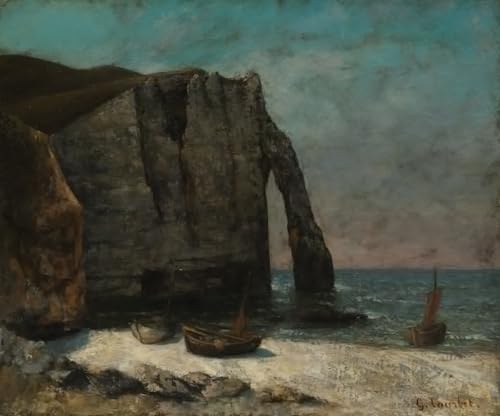 La falaise d'Étretat de Gustave Courbet tableaux sur toile décoration murale art