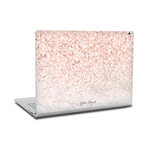 Autocollant marbre rose or glitter pour Microsoft Surface Book 2 par Nature Magick
