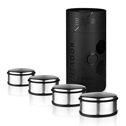 Türstopper Edelstahl - ultra starker Halt - extra Grip am Boden, besonders sicher verpackt, weicher Schutzring, 1,1KG schwer - innen, zuhause, für