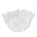 Amagogo Fishing Net Replacement Silicone Fishing Net Bag Sturdy White Portable Fish Landing Net Replacement Fishing Accessories, 63cmx19cm