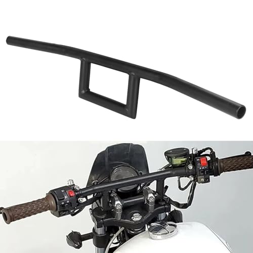 Guidon moto universel 25mm noir pour un pilotage précis