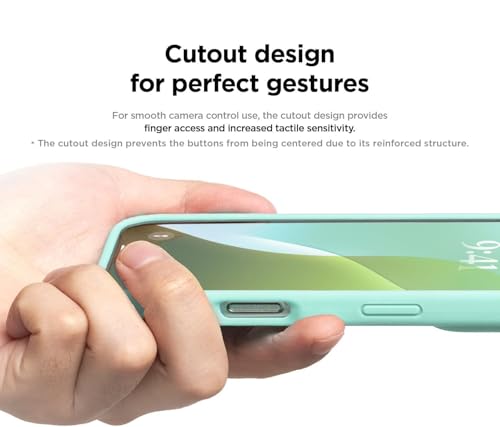 Image of SBMS Liquid Silicone Case for Apple iPhone 16 6.1-Inch, Silky-Soft Touch Full-Body Protective Phone Case, Shockproof Back Cover Case Pouch for iPhone 16 (Mint Green)