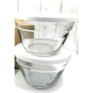 Pampered Chef 3 Cup Mini Prep Bowl Set with Lids, 1743