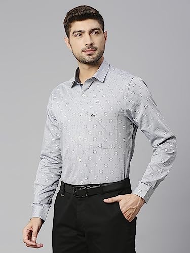 Image of Thomas Scott Men's Cotton Slim Fit 100% Formal Shirt with Spread Collar and Full Sleeves