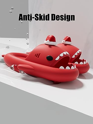 Zureto Halloween Christmas Shark Slides Slippers, New 2023 Unisex Cloudy Shark Sandals4
