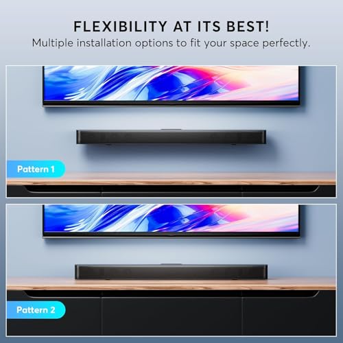 Image of 2.1 CH Dolby Atmos Soundbar, 37 Inch 6-Drv Sound Bar for TV w /HDMI-ARC /BT | Built-in Subwoofer, 3D Surround Sound 3 EQ Modes for Custom Audio