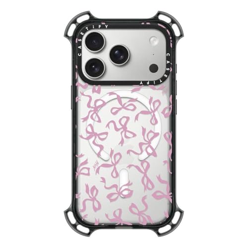 Coque iPhone 17 Pro CASETiFY Bounce noire transparente compatible MagSafe
