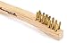 Forney 70490 Wire Scratch Brush, Brass with Wood Handle, 7-3/4-Inch-by-.006-Inch
