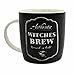 Produktbild Something Different Wholesale Enchanting Witches Black & White Bone China Brew Tasse, 9 x 12,2 cm, Einzigartiges Design, langlebiges Material, ideal für Zuhause und Büro