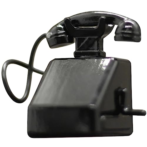Ciieeo Modelo De Teléfono Retro Vintage para Casa De Muñecas Mini Teléfono Decoración Hogar Miniatura para Casa De Muñecas