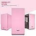 darkFlash Micro ATX Mini ITX Tower MicroATX Computer Case with Door Opening Tempered Glass Side Panel (DLM22 Pink)