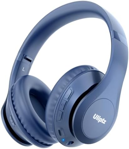 Uliptz Bluetooth Kopfhörer Over Ear, Bluetooth 6.0, 65 Stunden Spielzeit | Kopfhörer kabellos mit HiFi-Stereo, 6 EQ-Modi, Eingebautem HD-Mikrofon, Faltbares Headphones für Reisen/B