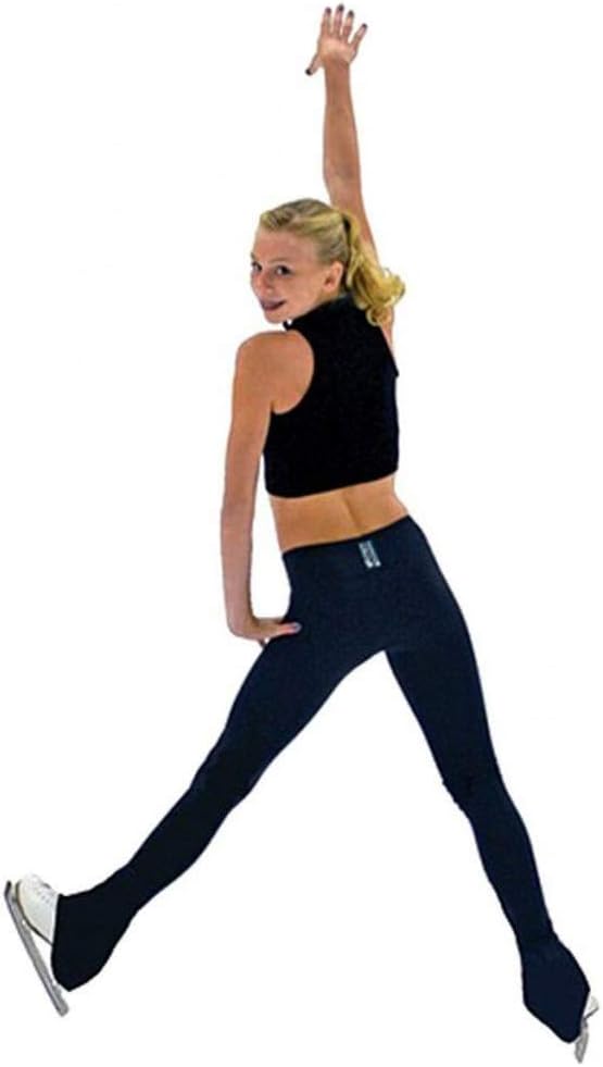 ChloeNoel P622F All Black 3" Waist Band Light Weight Fleece Pants with Crystal Blocks