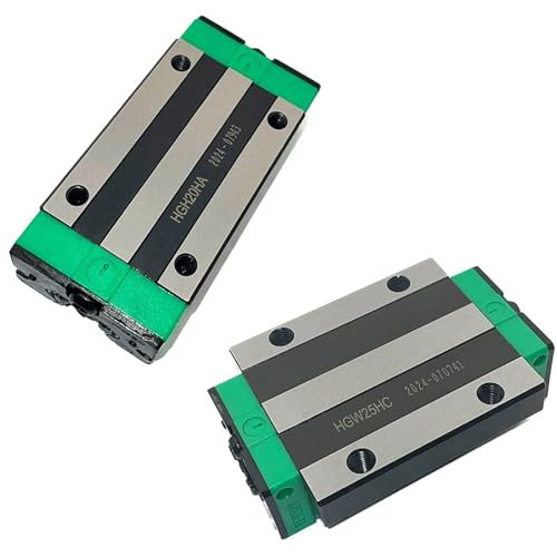 Patin HGW20HC bloc coulissant anti-vibration pour rails de guidage HGR20