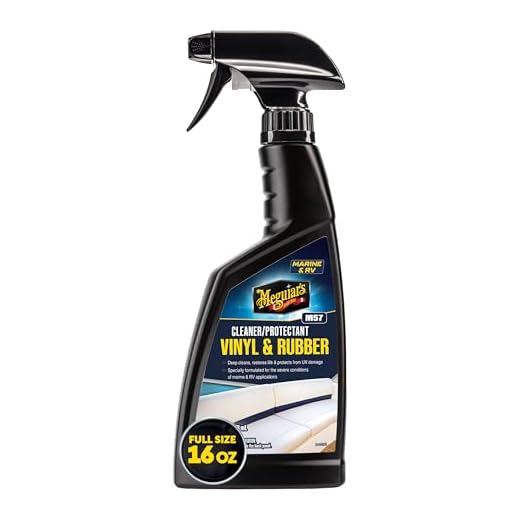 Meguiar's M5716SP Marine/RV Vinyl & Rubber Cleaner & Protectant, 16 oz