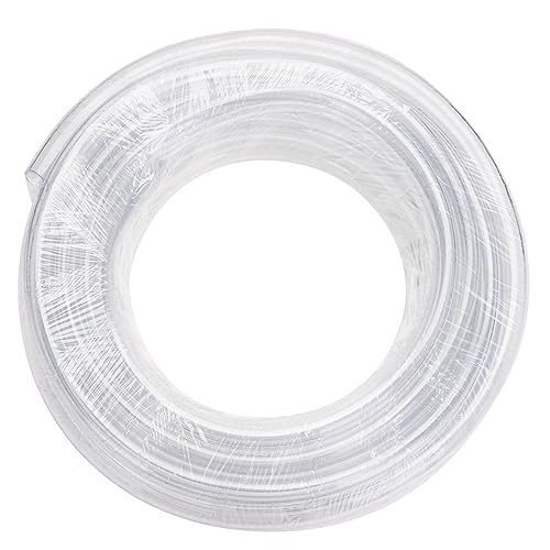 DERNORD PVC Tubing 1"ID X 1 1/4"OD Flexible Clear Vinyl Hose 50 Feet for Food Grade
