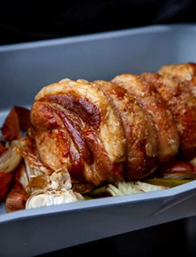 Bandeja apilable MasterClass Smart Ceramic para evitar comida pegada y hornos sucios por salpicaduras 3