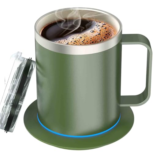Zhenglu Self Heating Coffee Mug in Army Green