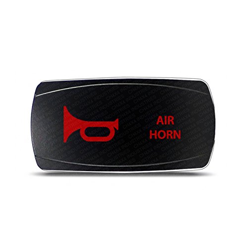 CH4x4 MOMENTARY Rocker Switch Horn Symbol – Horizontal - Red LED