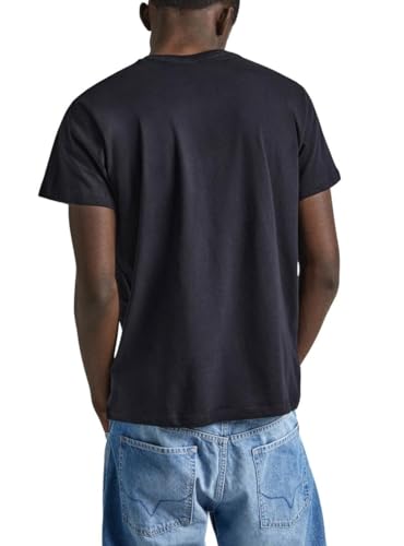 Pepe Jeans Herren Eggo N T-Shirt, Black (Black), M – Ansicht 4